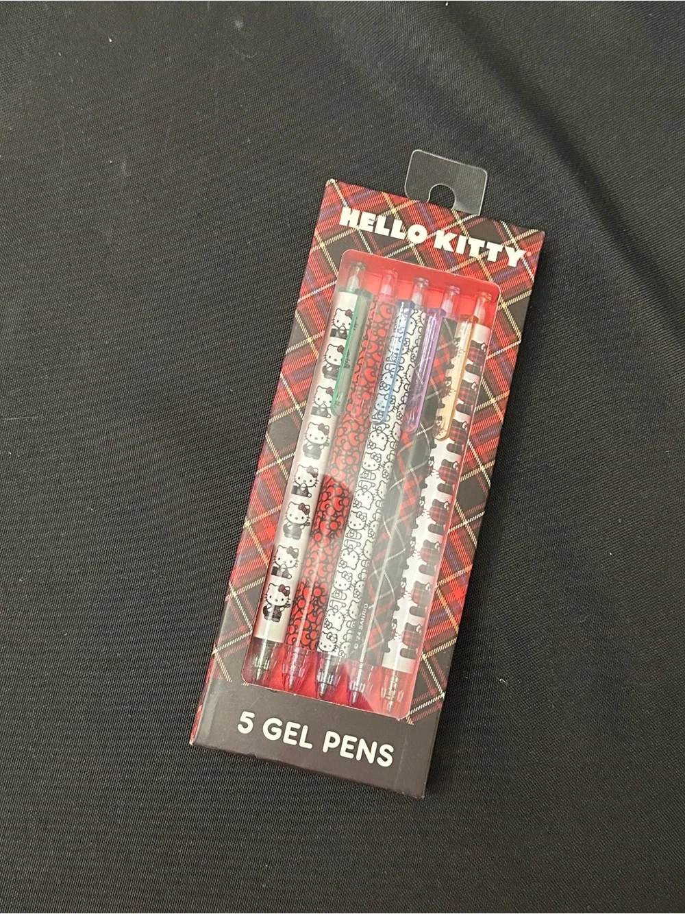 Hello Kitty Gel Pen Set - Red, Black, White